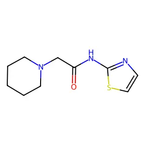 1-Piperidineacetamide, N-2-thiazolyl- structure