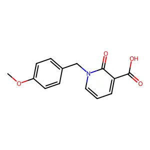 1-(4-Methoxybenzyl)-2-oxo-1,2-dihydro-3-pyridinecarboxylic acid structure