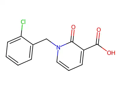 1-(2-Chlorobenzyl)-2-oxo-1,2-dihydro-3-pyridinecarboxylic acid structure