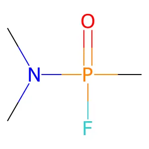 Phosphonamidic fluoride, trimethyl- structure