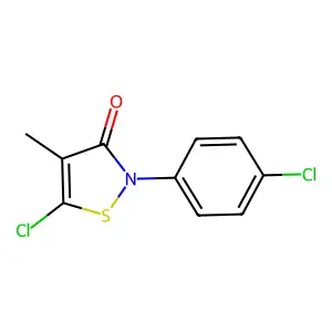 5-chloro-2-(4-chlorophenyl)-4-methyl-3(2H)-isothiazolone structure
