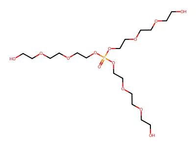三{2-[2-(2-羟乙氧基)乙氧基]乙基}磷酸酯 structure