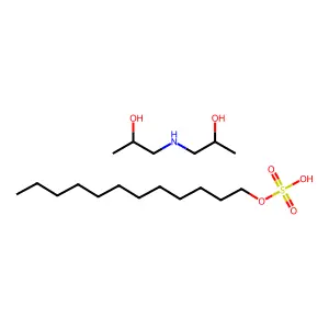 Sulfuric acid, monododecyl ester, compd. with 1,1'-iminobis(2-propanol) (1:1) structure