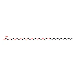 3,6,9,12,15,18,21,24-Octaoxaheptatriacontanoic acid structure