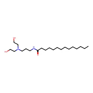 Tetradecanamide, N-[3-[bis(2-hydroxyethyl)amino]propyl]- structure
