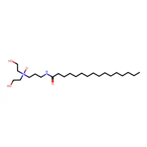 Hexadecanamide, N-(3-(bis(2-hydroxyethyl)oxidoamino)propyl)- structure