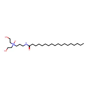 Octadecanamide, N-(3-(bis(2-hydroxyethyl)oxidoamino)propyl)- structure