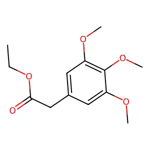 Ethyl 3,4,5-trimethoxyphenylacetate structure