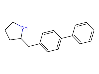 2-[(4-Phenylphenyl)methyl]pyrrolidine structure