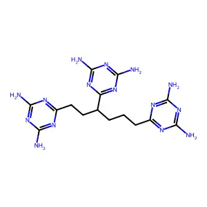 1,3,5-Triazine-2,4-diamine, 6,6',6''-(1,3,6-hexanetriyl)tris- structure