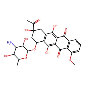 2'-Hydroxydaunorubicin structure