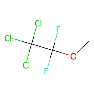 1,1-二氟-2,2,2-三氯乙基甲基醚 structure