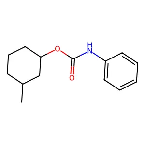 (3-methylcyclohexyl) N-phenylcarbamate structure