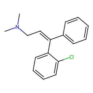 2-Propen-1-amine, 3-(2-chlorophenyl)-N,N-dimethyl-3-phenyl- structure