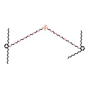3,6,9,12,15,18-Hexaoxaeicosan-1-ol, 20-(dinonylphenoxy)-, hydrogen phosphate structure