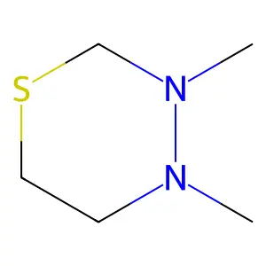 2H-1,3,4-Thiadiazine, tetrahydro-3,4-dimethyl- structure