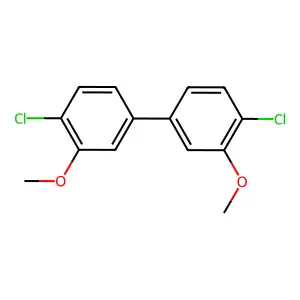 4,4'-Dichloro-3,3'-dimethoxybiphenyl structure