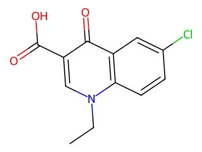 6-Chloro-1-ethyl-4-oxo-1,4-dihydroquinoline-3-carboxylic acid structure