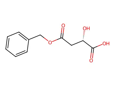 Butanedioic acid, hydroxy-, 4-(phenylmethyl) ester, (S)- structure