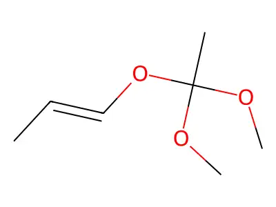 Dimethyl(E)-1-propenyl orthoacetate structure