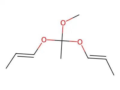 (E,E)-Di-1-propenyl methyl orthoacetate structure
