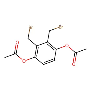 [4-Acetyloxy-2,3-bis(bromomethyl)phenyl] acetate structure