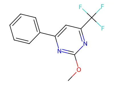 2-Methoxy-4-phenyl-6-(trifluoromethyl)pyrimidine structure