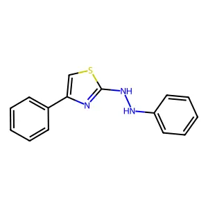 4-Phenyl-2-(2-phenylhydrazinyl)-1,3-thiazole structure