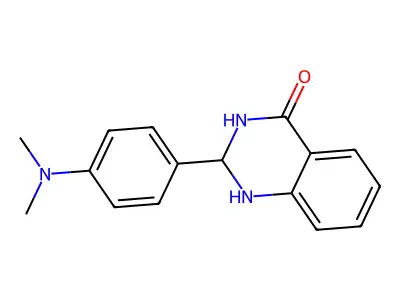 2-(4-(dimethylamino)phenyl)-2,3-dihydroquinazolin-4(1H)-one structure