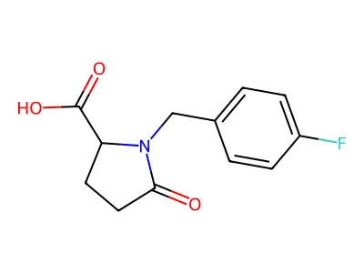 1-(4-Fluorobenzyl)-5-oxoproline structure