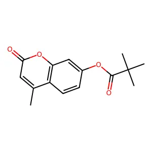 4-methyl-2-oxo-2H-chromen-7-yl pivalate structure