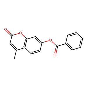 (4-Methyl-2-oxochromen-7-yl) benzoate structure