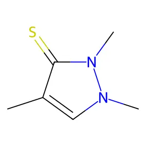 3H-Pyrazole-3-thione, 1,2-dihydro-1,2,4-trimethyl- structure