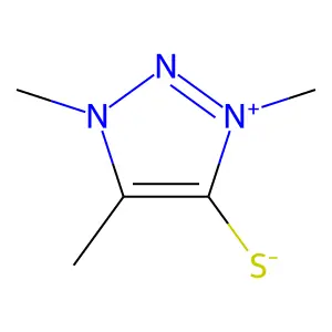 1H-1,2,3-Triazolium, 4-mercapto-1,3,5-trimethyl-, hydroxide, inner salt structure