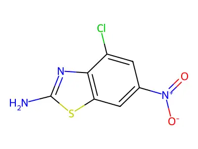 2-Amino-4-chloro-6-nitrobenzothiazole structure