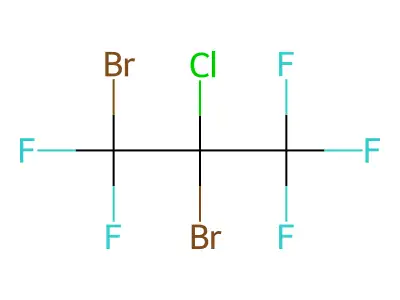 1,2-Dibromo-2-chloropentafluoropropane structure
