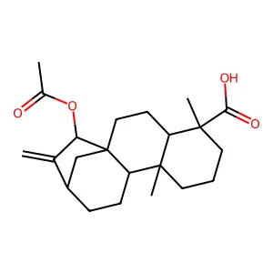 15-(Acetyloxy)kaur-16-en-18-oic acid structure