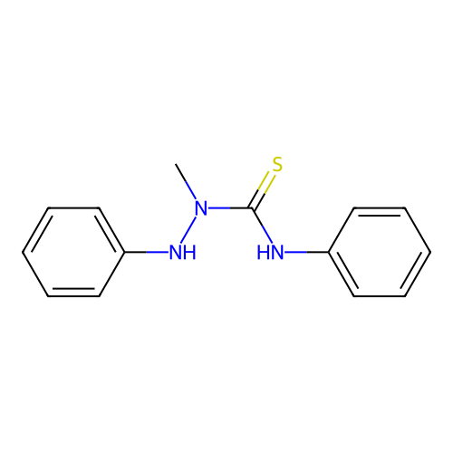 1-methyl-N,2-diphenylhydrazinecarbothioamide structure