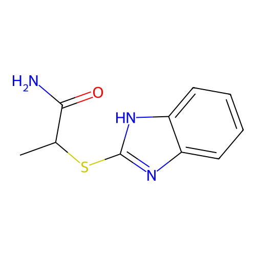 2-(1H-benzimidazol-2-ylsulfanyl)propanamide structure