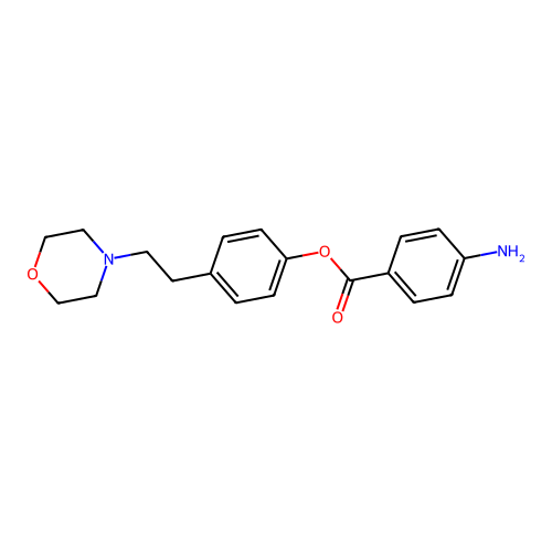 4-[2-(4-Morpholinyl)ethyl]phenyl 4-aminobenzoate structure