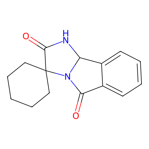 Spiro[1,9b-dihydroimidazo[1,2-b]isoindole-3,1'-cyclohexane]-2,5-dione structure