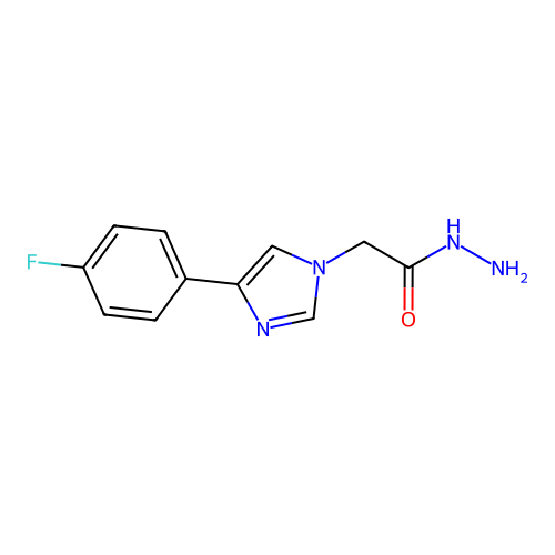 2-[4-(4-Fluorophenyl)imidazol-1-yl]acetohydrazide structure