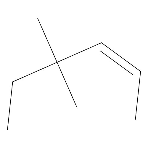 (Z)-4,4-Dimethylhex-2-ene structure