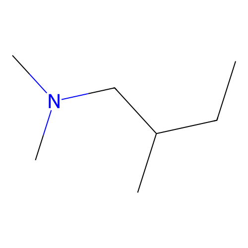 N,N,2-trimethylbutan-1-amine structure