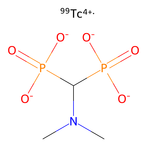 technetium Tc 99m dimethylaminomethylene diphosphonate structure