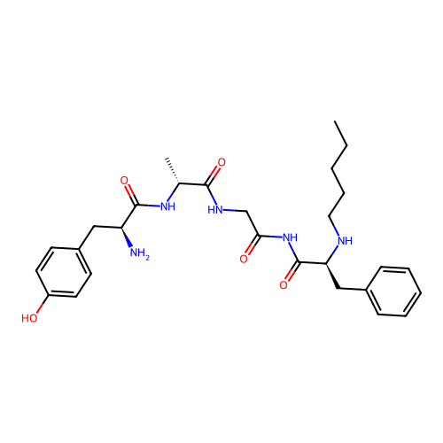 enkephalin, Ala(2)-N-pentyl-PheNH(4)- structure