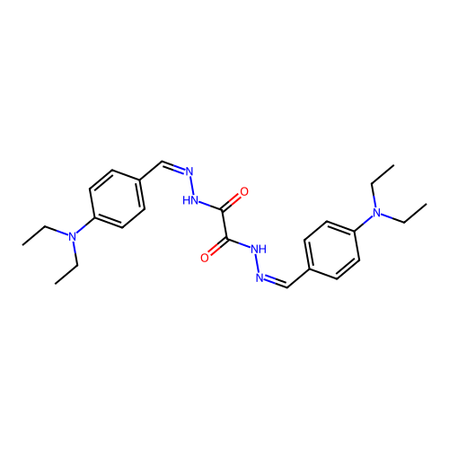 N,N'-bis[(Z)-[4-(diethylamino)phenyl]methylideneamino]oxamide structure