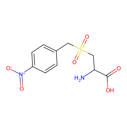 2-Amino-3-[(4-nitrophenyl)methylsulfonyl]propanoic acid structure