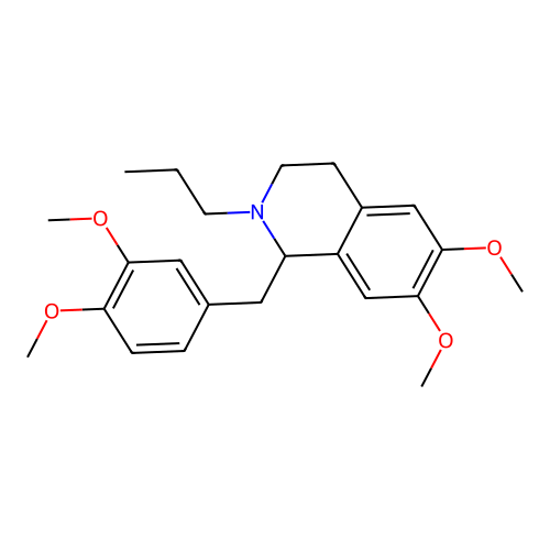 1-(3,4-Dimethoxybenzyl)-6,7-dimethoxy-2-propyl-1,2,3,4-tetrahydroisoquinoline structure