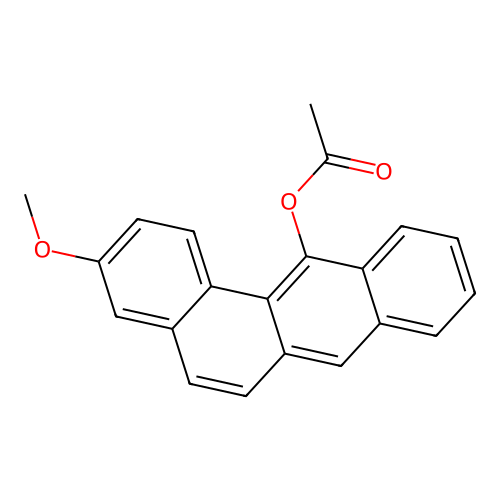 Benz(a)anthracene-12-ol, 3-methoxy-, acetate structure